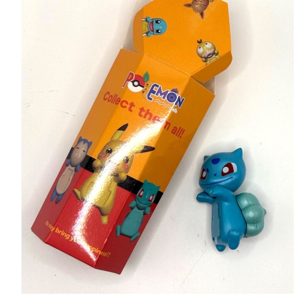 New Collectible Pokemon Bulbasaur, Attachable Mini Figure Open Blind Box